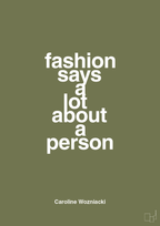 plakat: fashion says a lot about a person - secret meadow-Tennis-A1two3