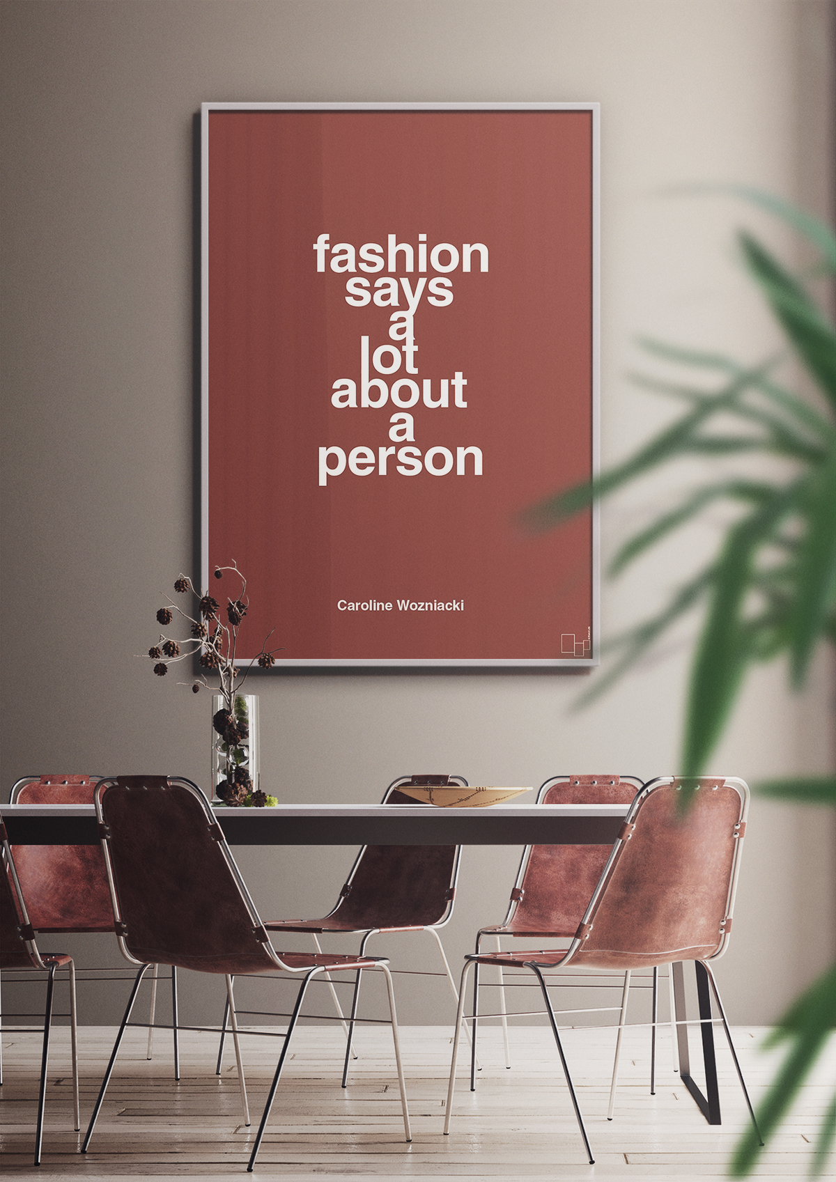 plakat: fashion says a lot about a person - jade-Tennis-A1two3