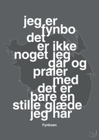 plakat: jeg er fynbo det er ikke noget jeg går og praler med - graphic charcoal-Ukendt-A1two3