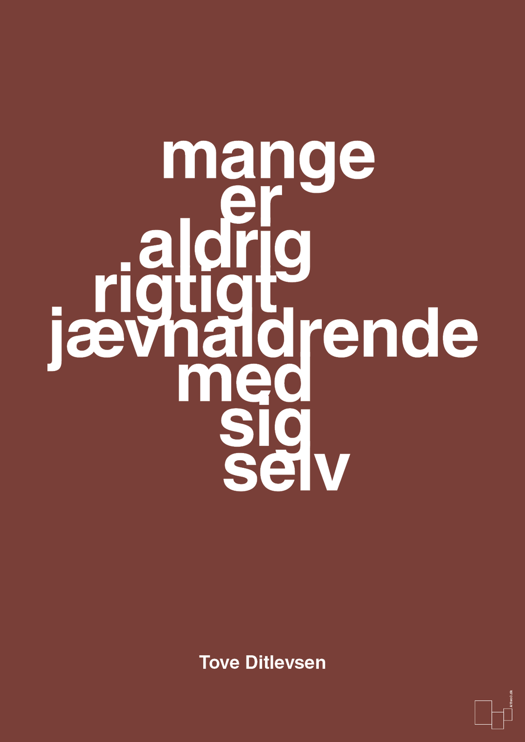plakat: mange er aldrig rigtigt jævnaldrende med sig selv - red pepper-Forfatter-A1two3