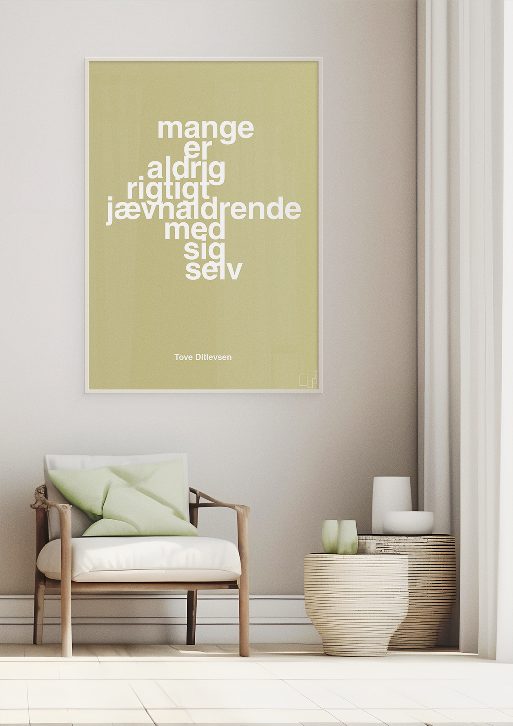 plakat: mange er aldrig rigtigt jævnaldrende med sig selv - dark brown-Forfatter-A1two3