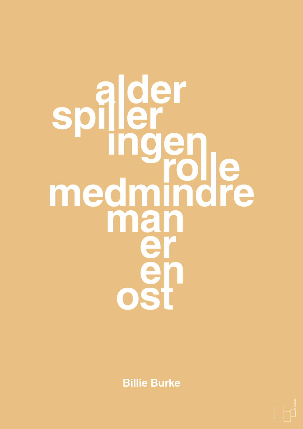 plakat: alder spiller ingen rolle medmindre man er en ost - charismatic-Skuespiller-A1two3