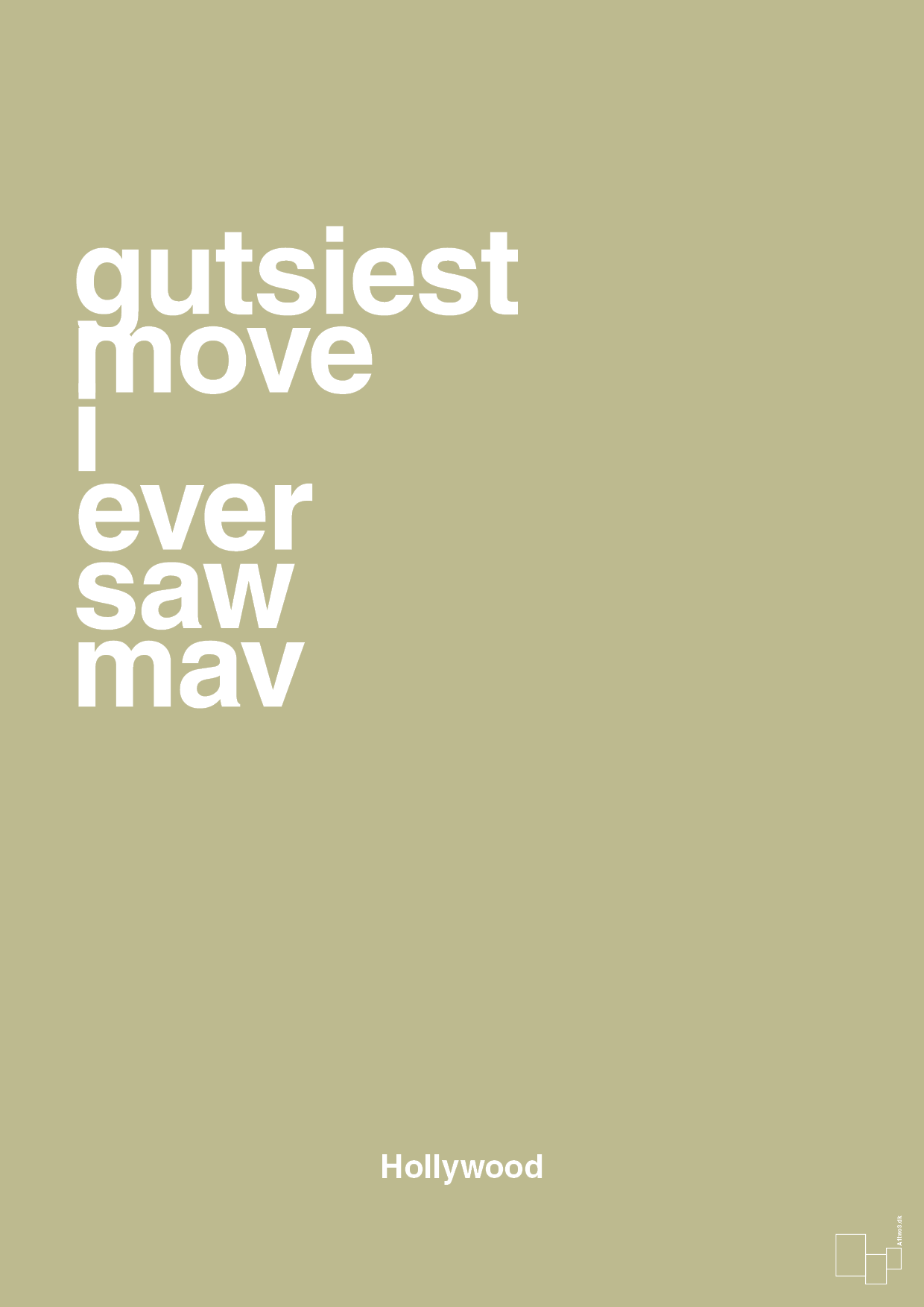 plakat: gutsiest move i ever saw mav - back to nature-Film & TV-A1two3