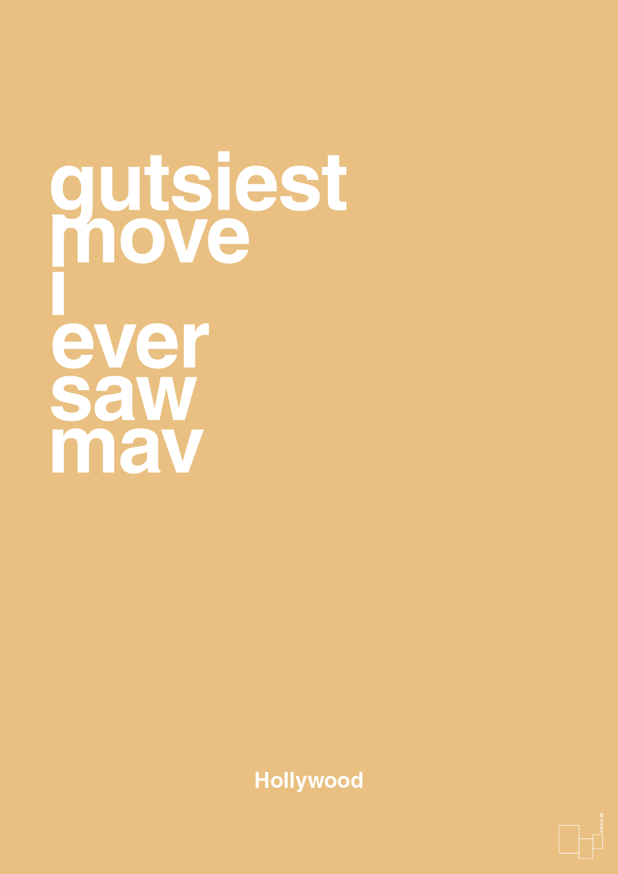 plakat: gutsiest move i ever saw mav - charismatic-Film & TV-A1two3