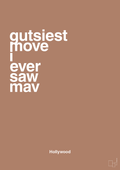 plakat: gutsiest move i ever saw mav - cider spice-Film & TV-A1two3
