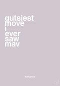 plakat: gutsiest move i ever saw mav - dusty lilac-Film & TV-A1two3
