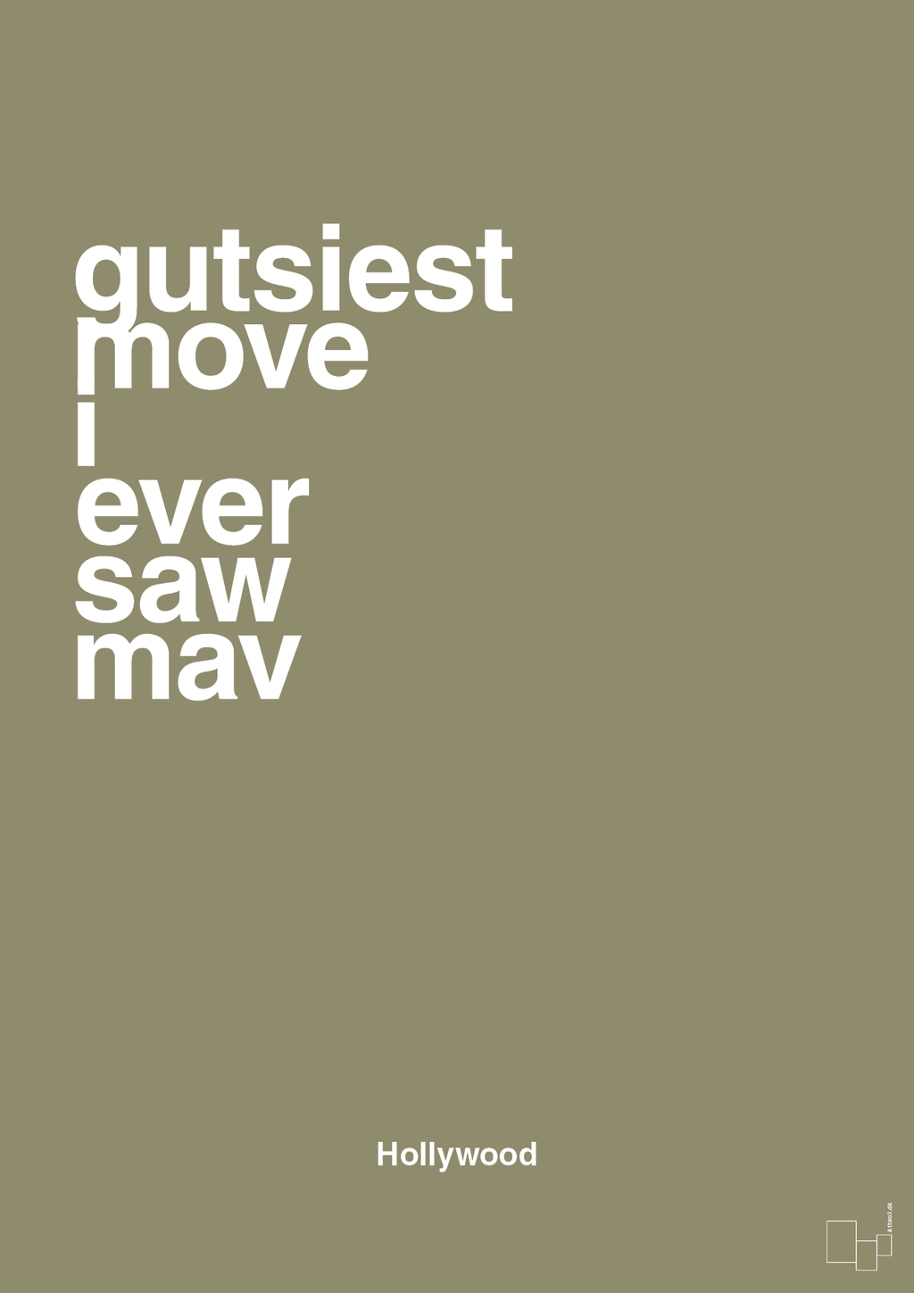 plakat: gutsiest move i ever saw mav - misty forrest-Film & TV-A1two3