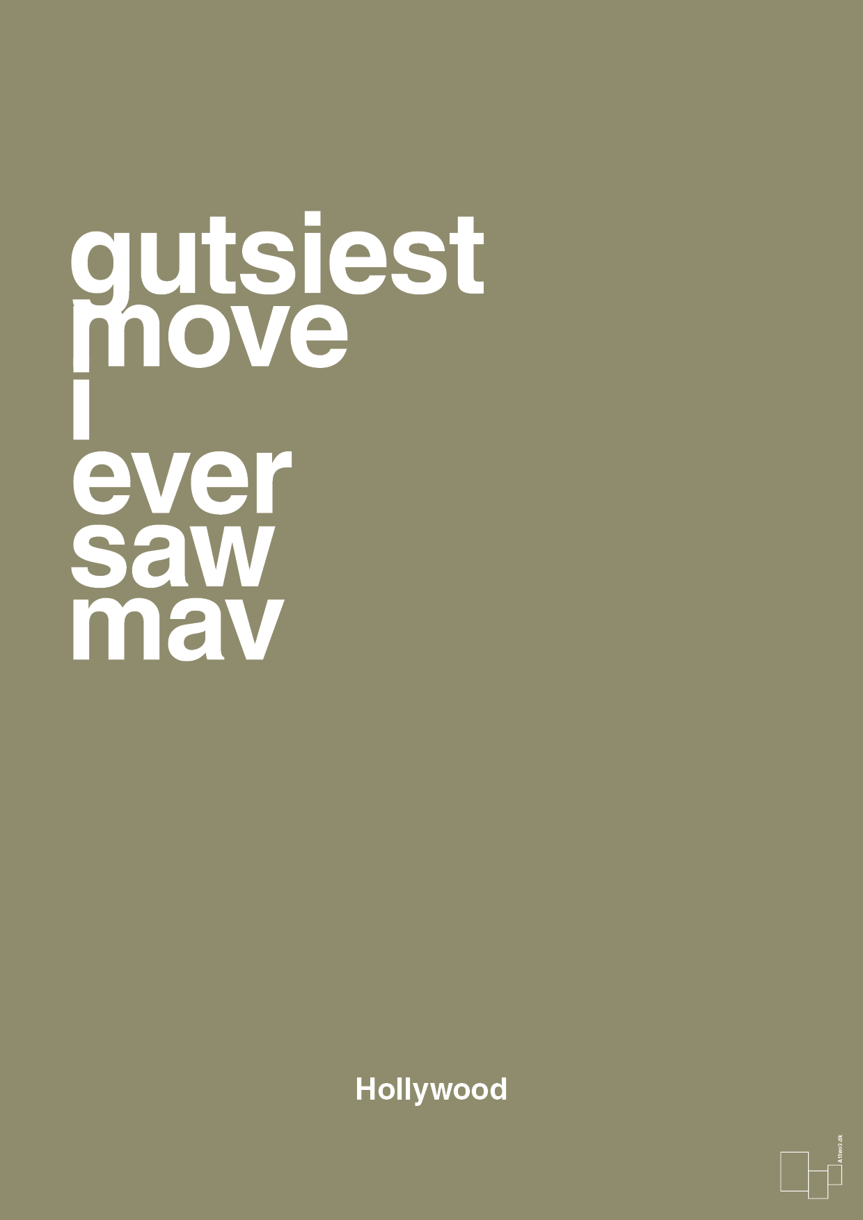 plakat: gutsiest move i ever saw mav - misty forrest-Film & TV-A1two3