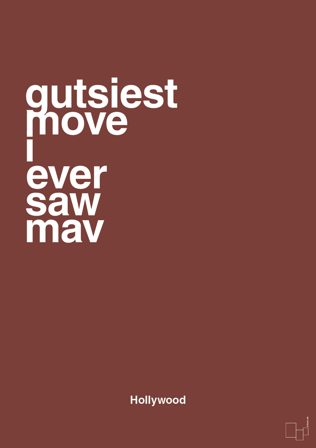 plakat: gutsiest move i ever saw mav - red pepper-Film & TV-A1two3