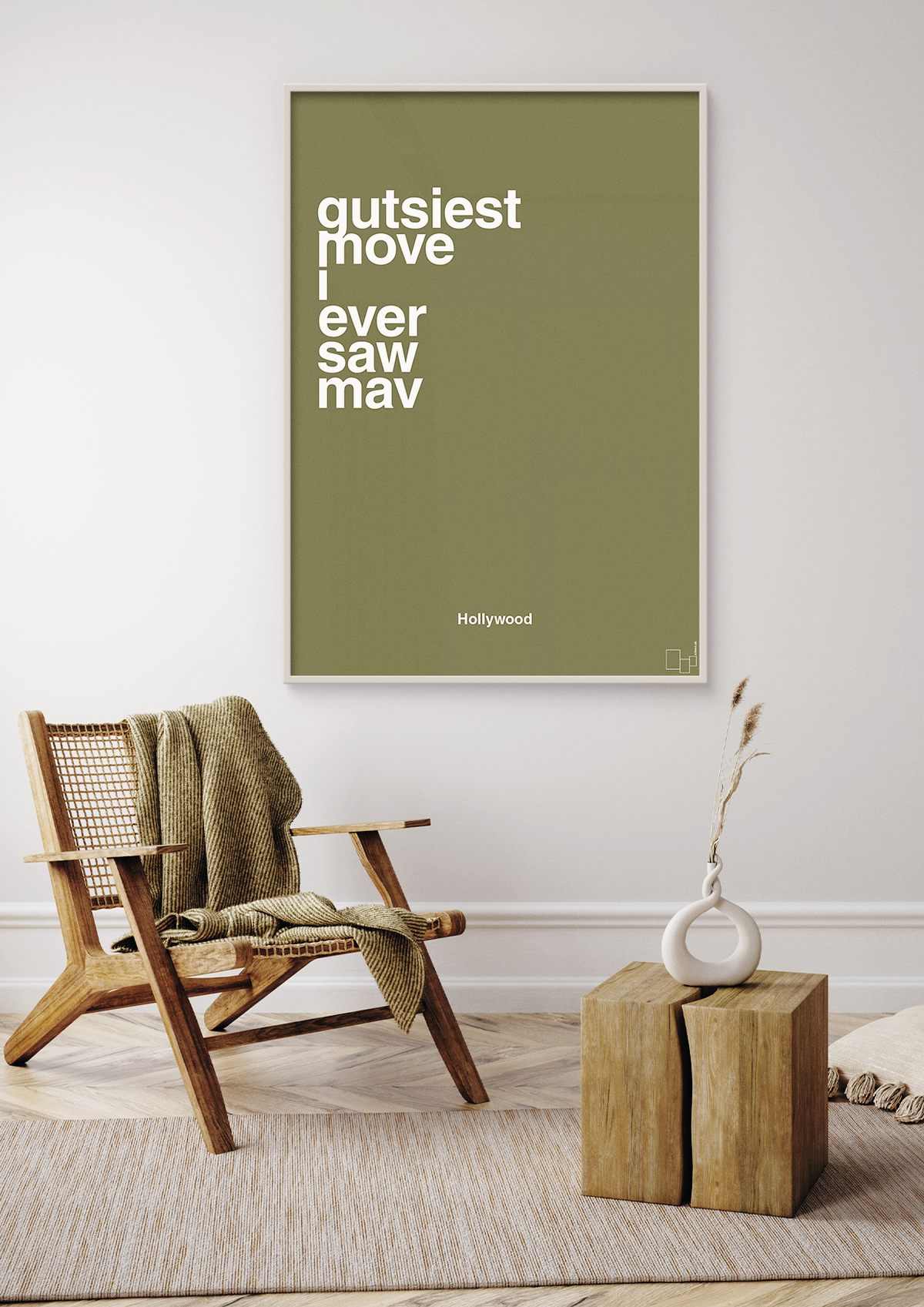 plakat: gutsiest move i ever saw mav - graphic charcoal-Film & TV-A1two3