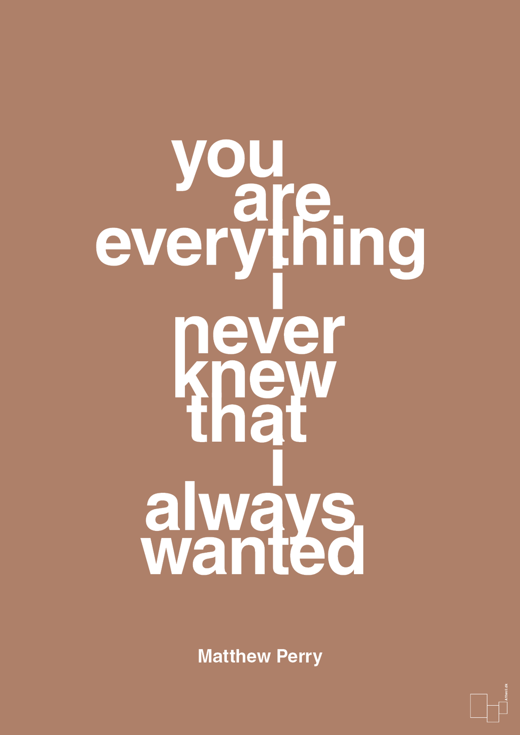 plakat: you are everything i never knew that i always wanted - cider spice-Film & TV-A1two3
