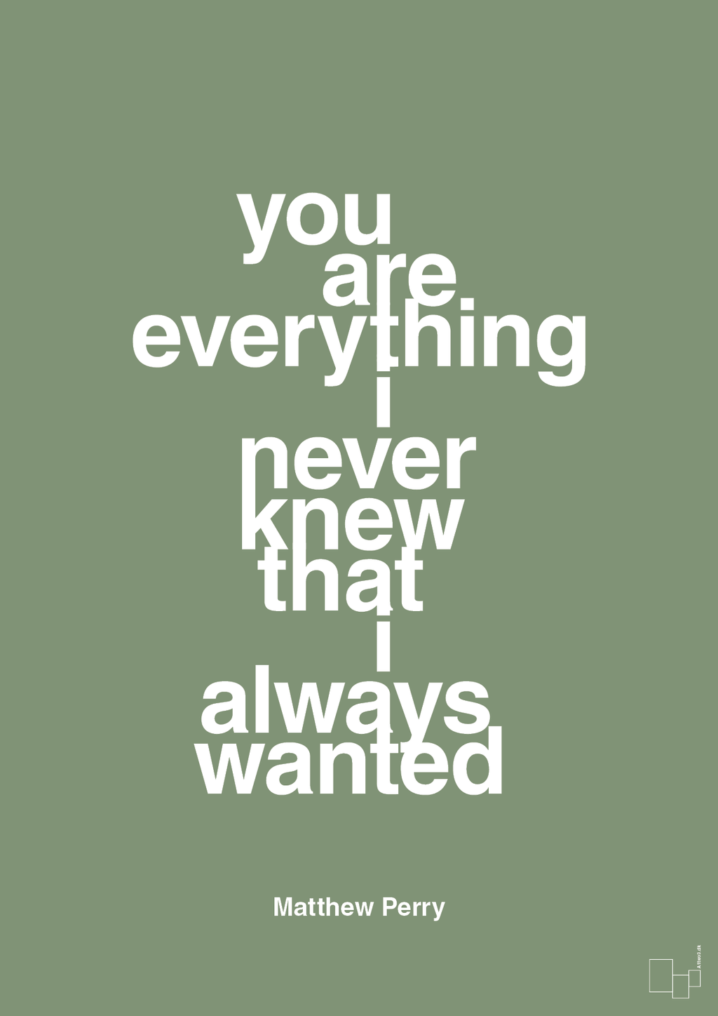 plakat: you are everything i never knew that i always wanted - jade-Film & TV-A1two3