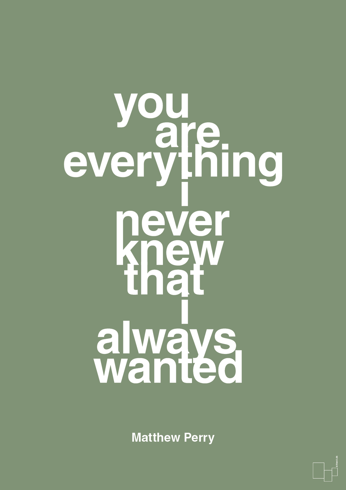 plakat: you are everything i never knew that i always wanted - jade-Film & TV-A1two3