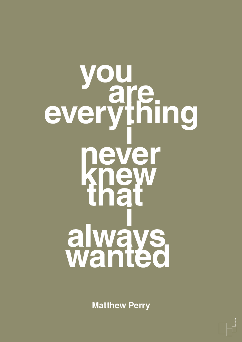 plakat: you are everything i never knew that i always wanted - misty forrest-Film & TV-A1two3