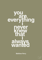 plakat: you are everything i never knew that i always wanted - misty forrest-Film & TV-A1two3