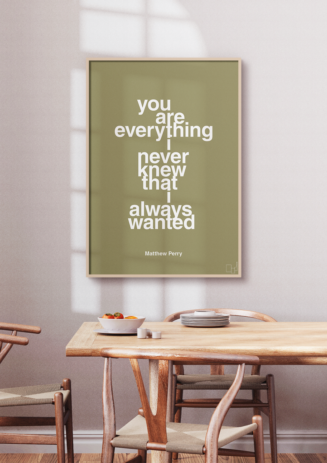 plakat: you are everything i never knew that i always wanted - dark brown-Film & TV-A1two3