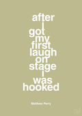 plakat: after i got my first laugh on stage i was hooked - back to nature-Film & TV-A1two3