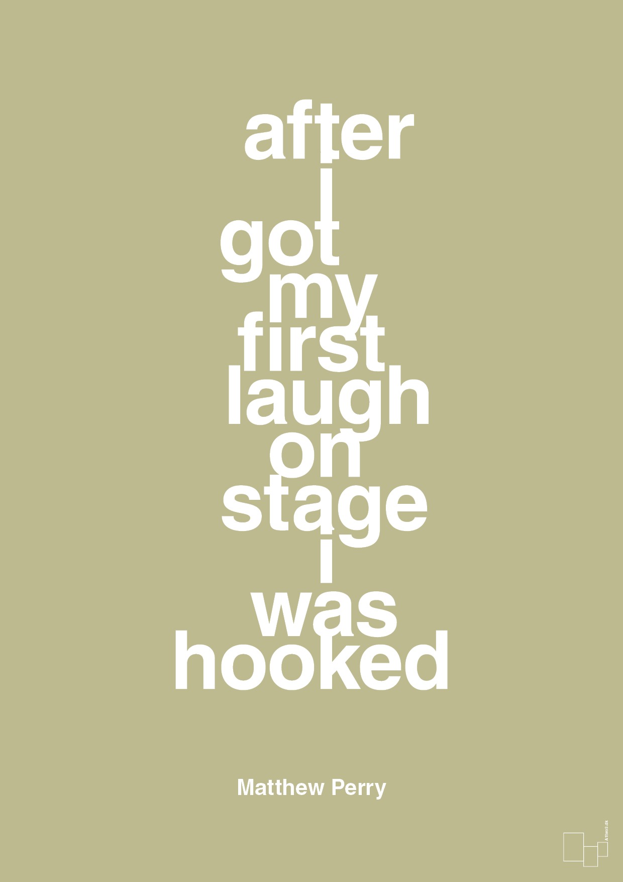 plakat: after i got my first laugh on stage i was hooked - back to nature-Film & TV-A1two3