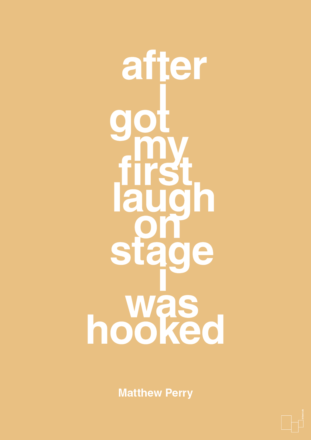 plakat: after i got my first laugh on stage i was hooked - charismatic-Film & TV-A1two3