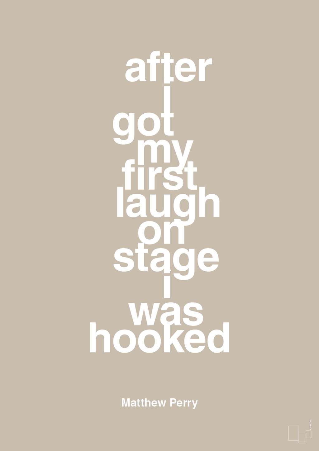 plakat: after i got my first laugh on stage i was hooked - creamy mushroom-Film & TV-A1two3