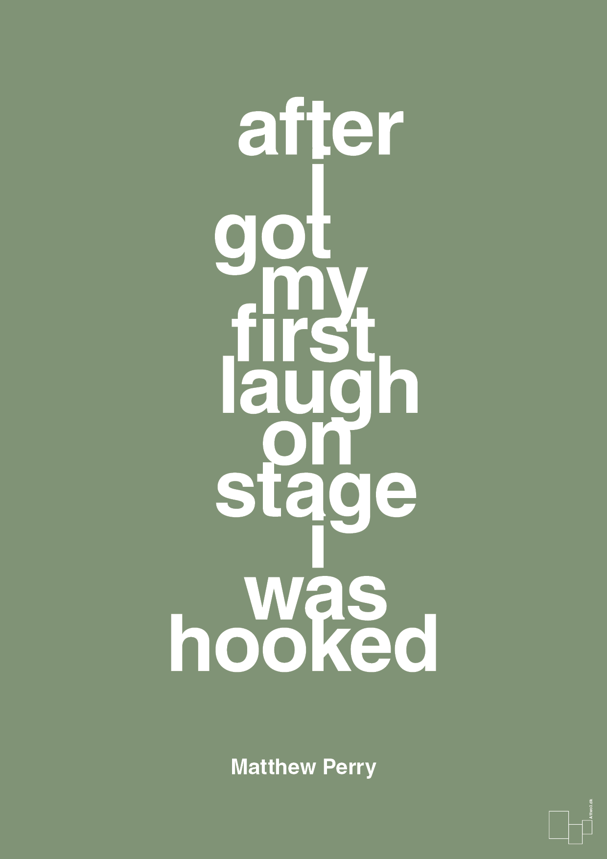 plakat: after i got my first laugh on stage i was hooked - jade-Film & TV-A1two3