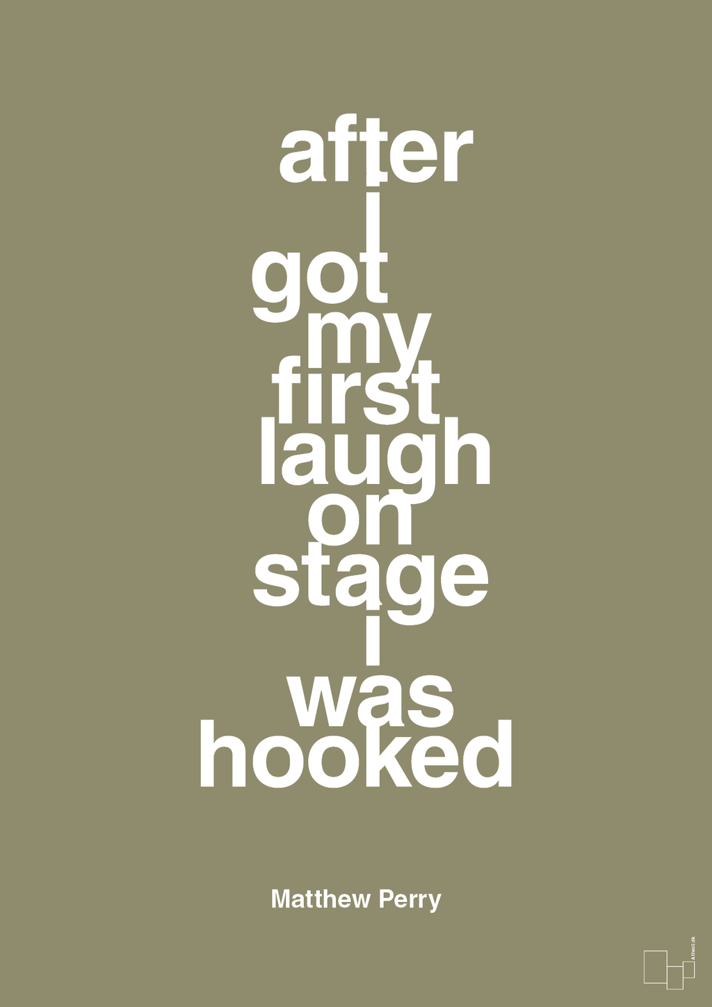 plakat: after i got my first laugh on stage i was hooked - misty forrest-Film & TV-A1two3