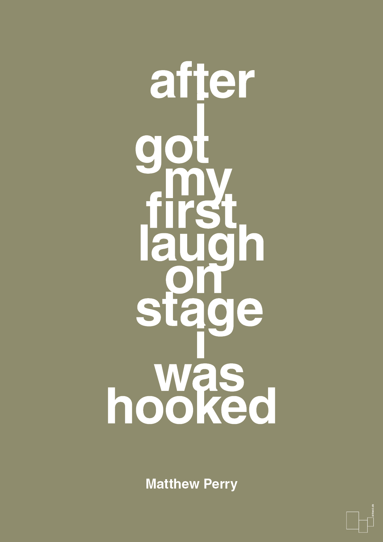 plakat: after i got my first laugh on stage i was hooked - misty forrest-Film & TV-A1two3