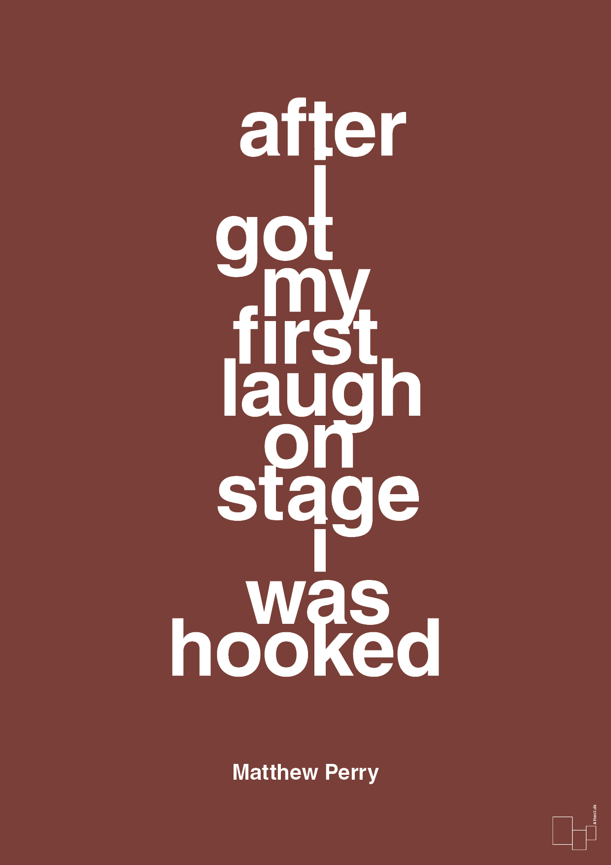 plakat: after i got my first laugh on stage i was hooked - red pepper-Film & TV-A1two3
