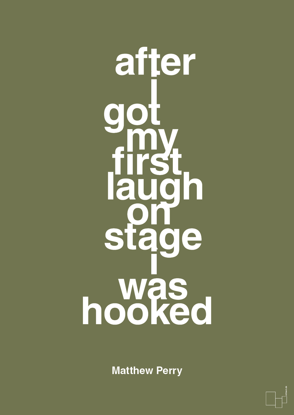 plakat: after i got my first laugh on stage i was hooked - secret meadow-Film & TV-A1two3