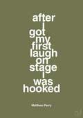 plakat: after i got my first laugh on stage i was hooked - secret meadow-Film & TV-A1two3