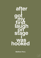 plakat: after i got my first laugh on stage i was hooked - secret meadow-Film & TV-A1two3