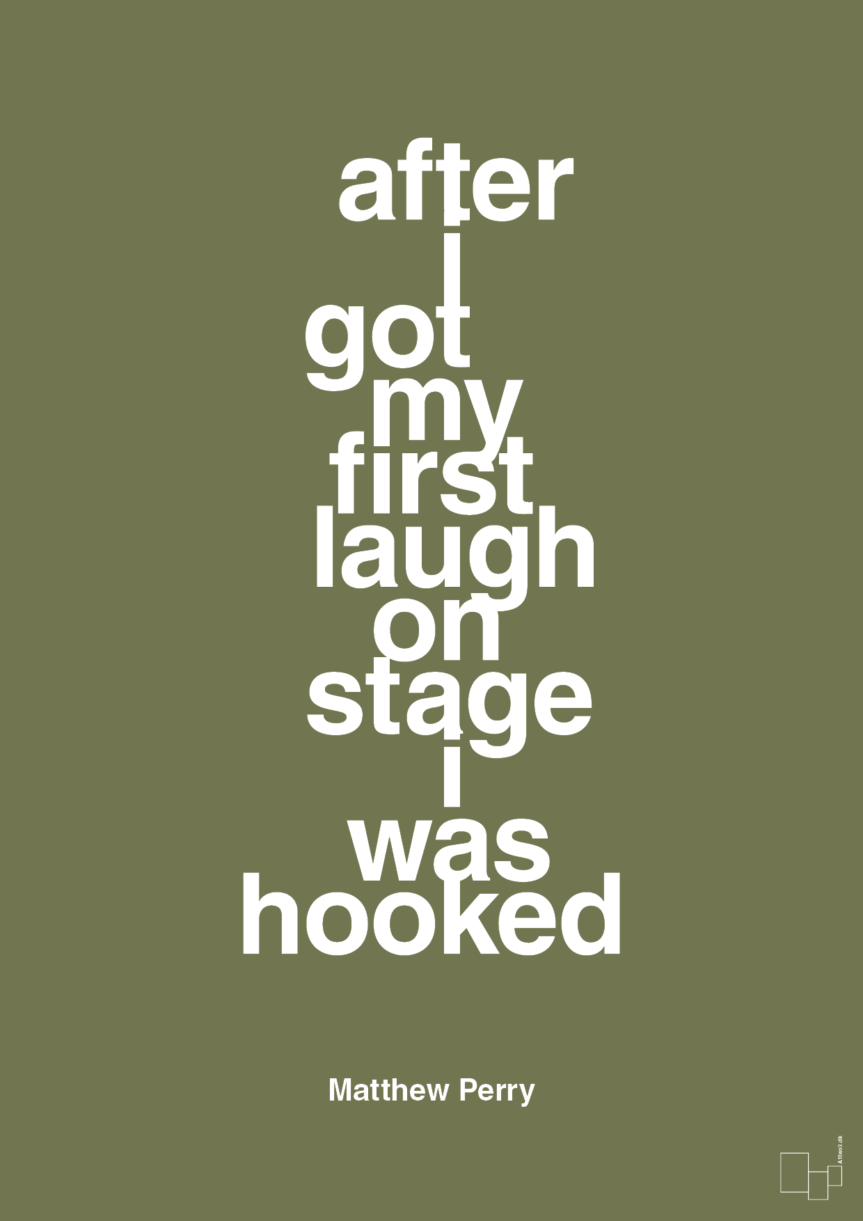 plakat: after i got my first laugh on stage i was hooked - secret meadow-Film & TV-A1two3