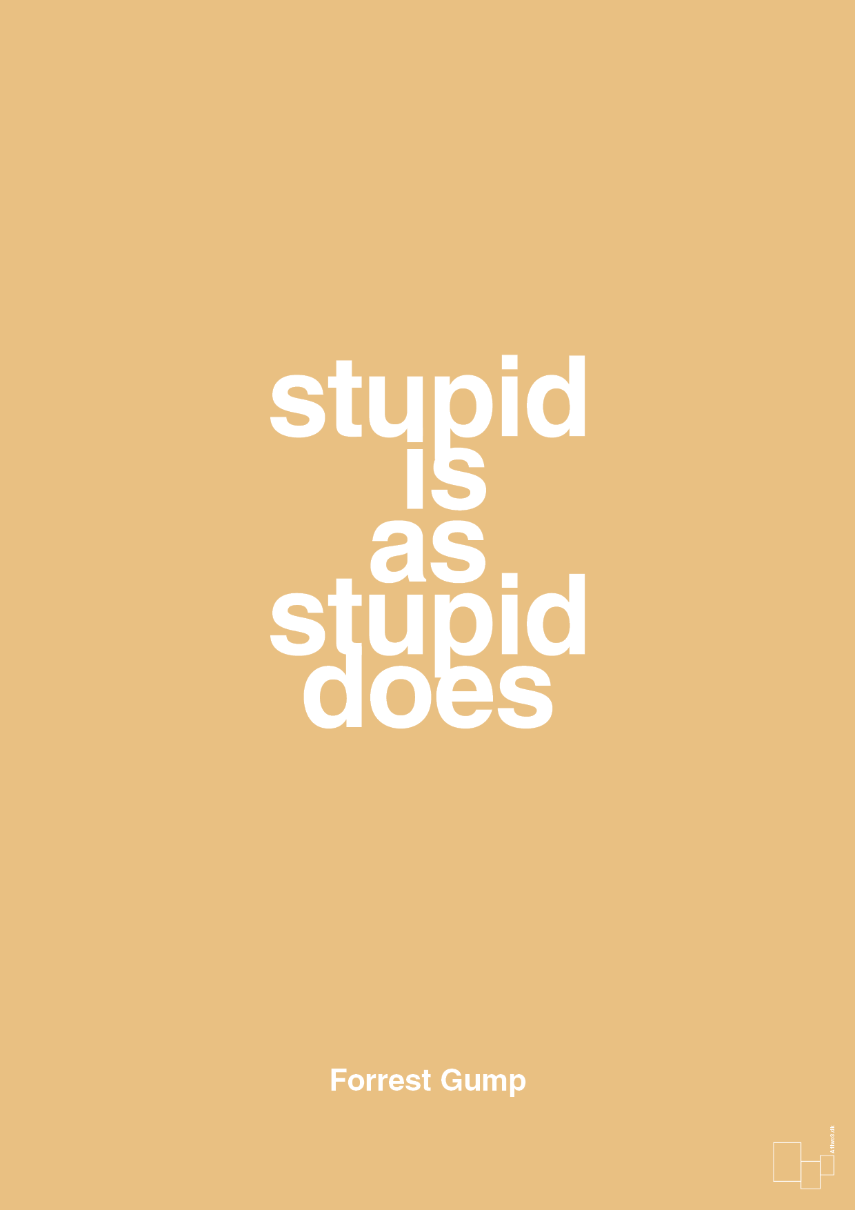 plakat: stupid is as stupid does - charismatic-Film & TV-A1two3