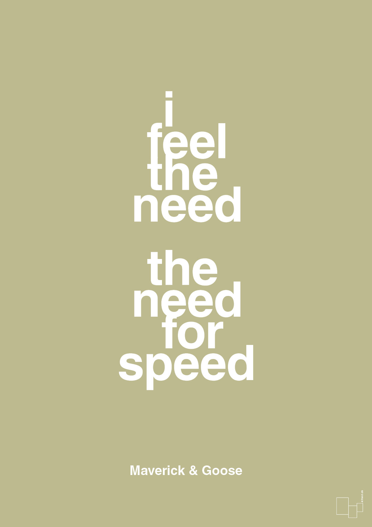 plakat: i feel the need the need for speed - back to nature-Film & TV-A1two3