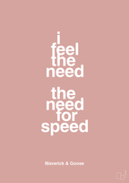plakat: i feel the need the need for speed - bubble shell-Film & TV-A1two3