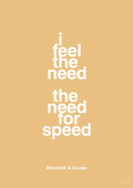 plakat: i feel the need the need for speed - charismatic-Film & TV-A1two3
