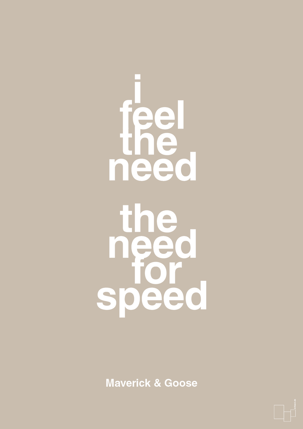 plakat: i feel the need the need for speed - creamy mushroom-Film & TV-A1two3