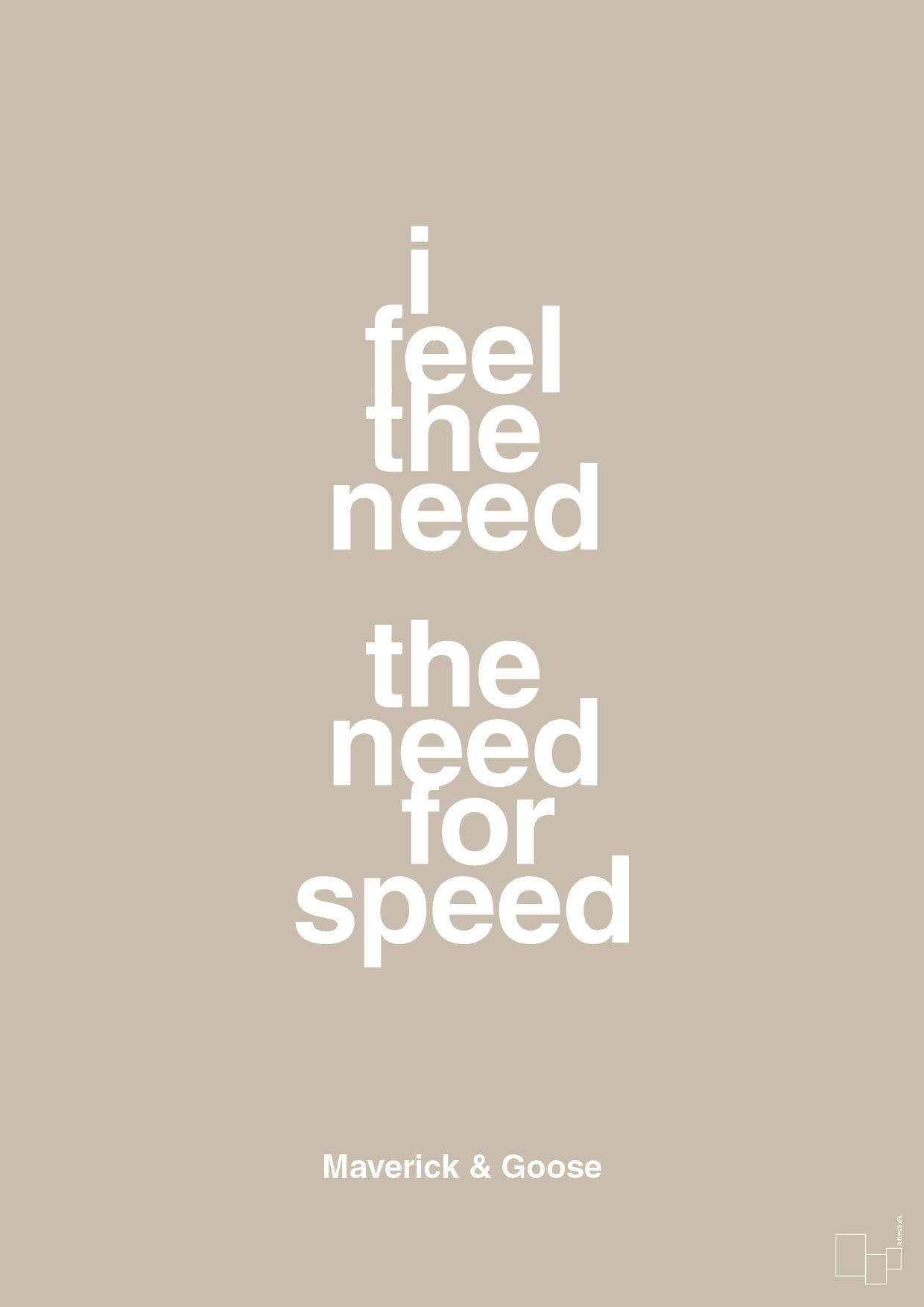 plakat: i feel the need the need for speed - creamy mushroom-Film & TV-A1two3