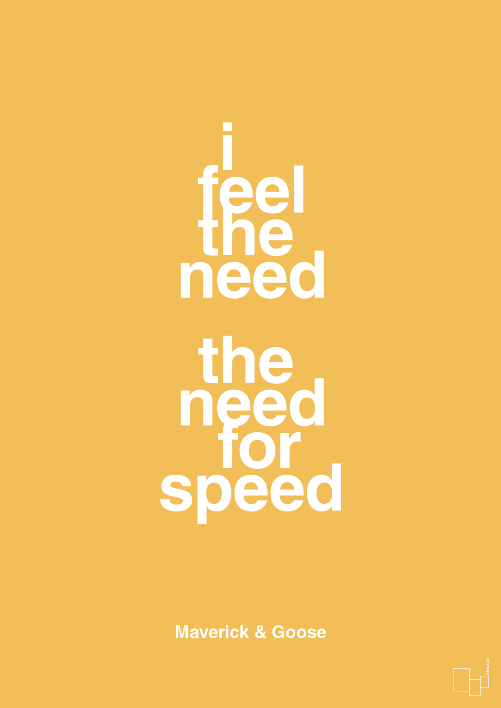 plakat: i feel the need the need for speed - honeycomb-Film & TV-A1two3
