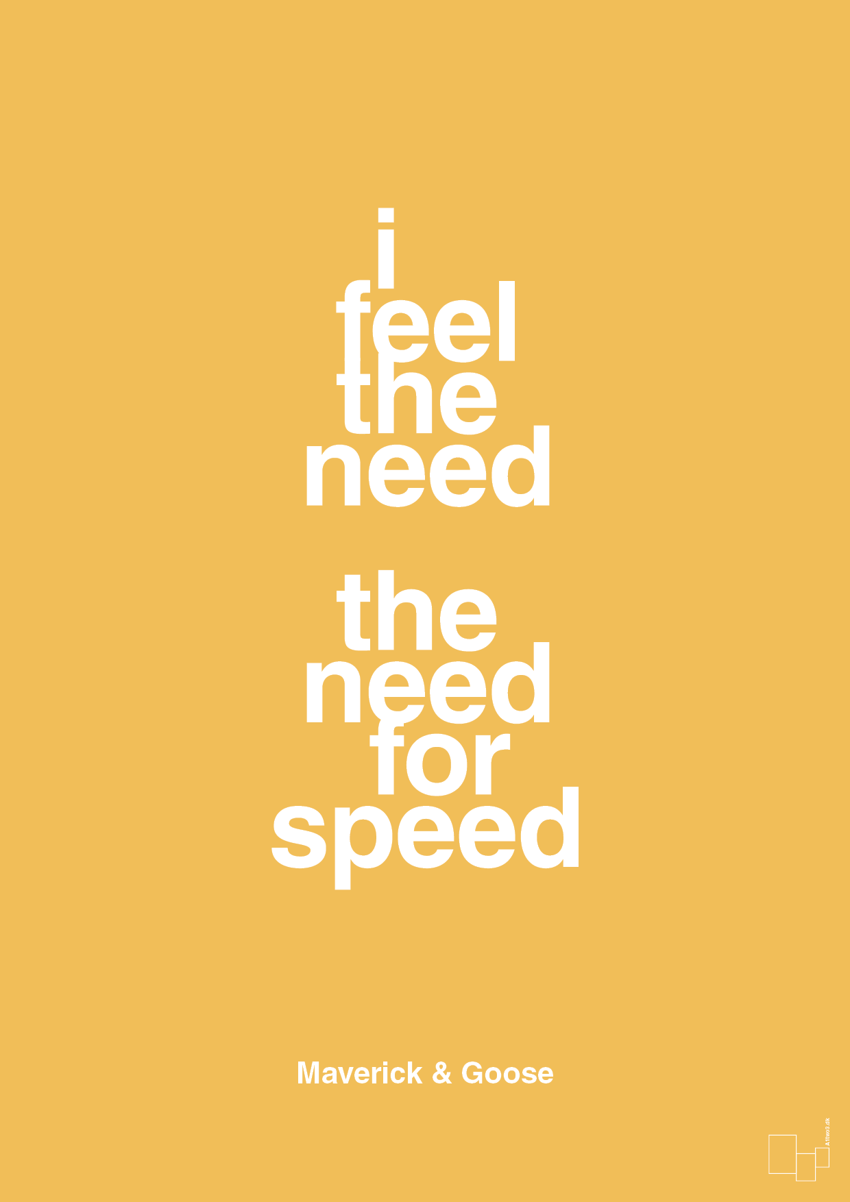 plakat: i feel the need the need for speed - honeycomb-Film & TV-A1two3