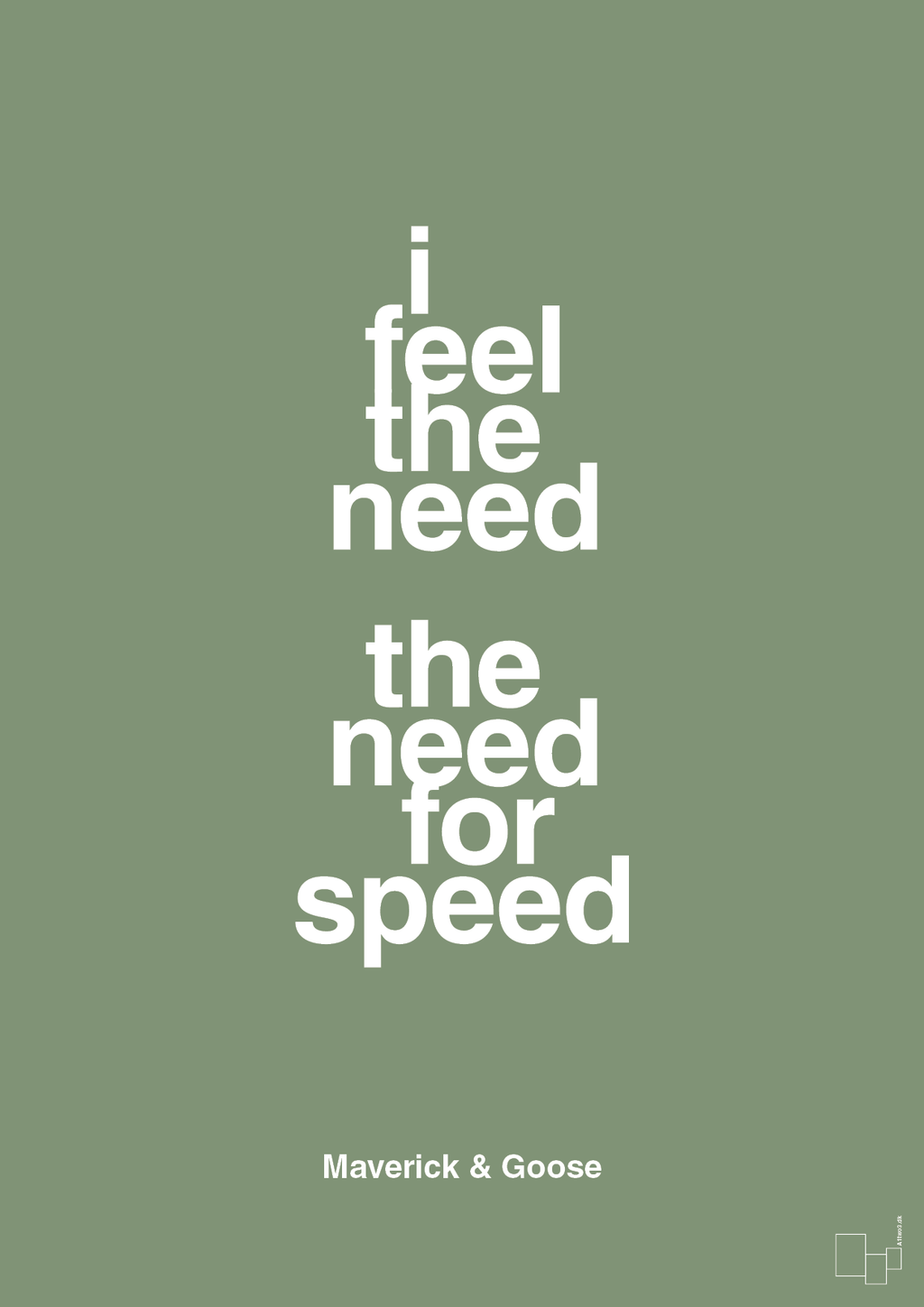 plakat: i feel the need the need for speed - jade-Film & TV-A1two3