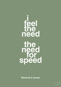 plakat: i feel the need the need for speed - jade-Film & TV-A1two3