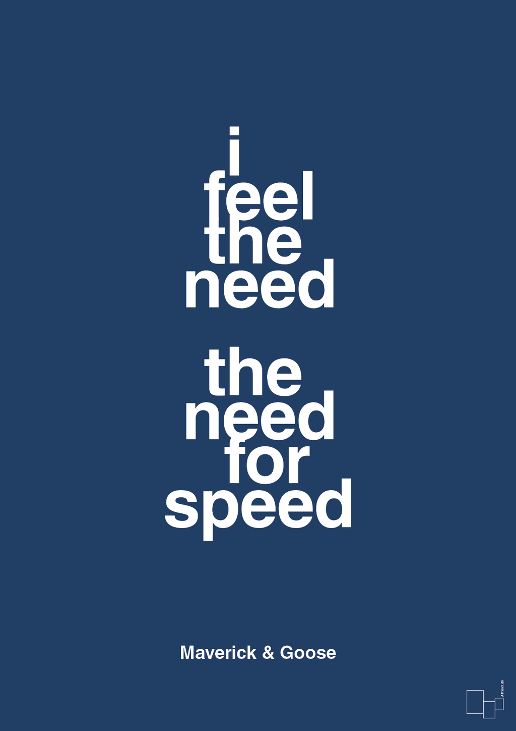 plakat: i feel the need the need for speed - lapis blue-Film & TV-A1two3