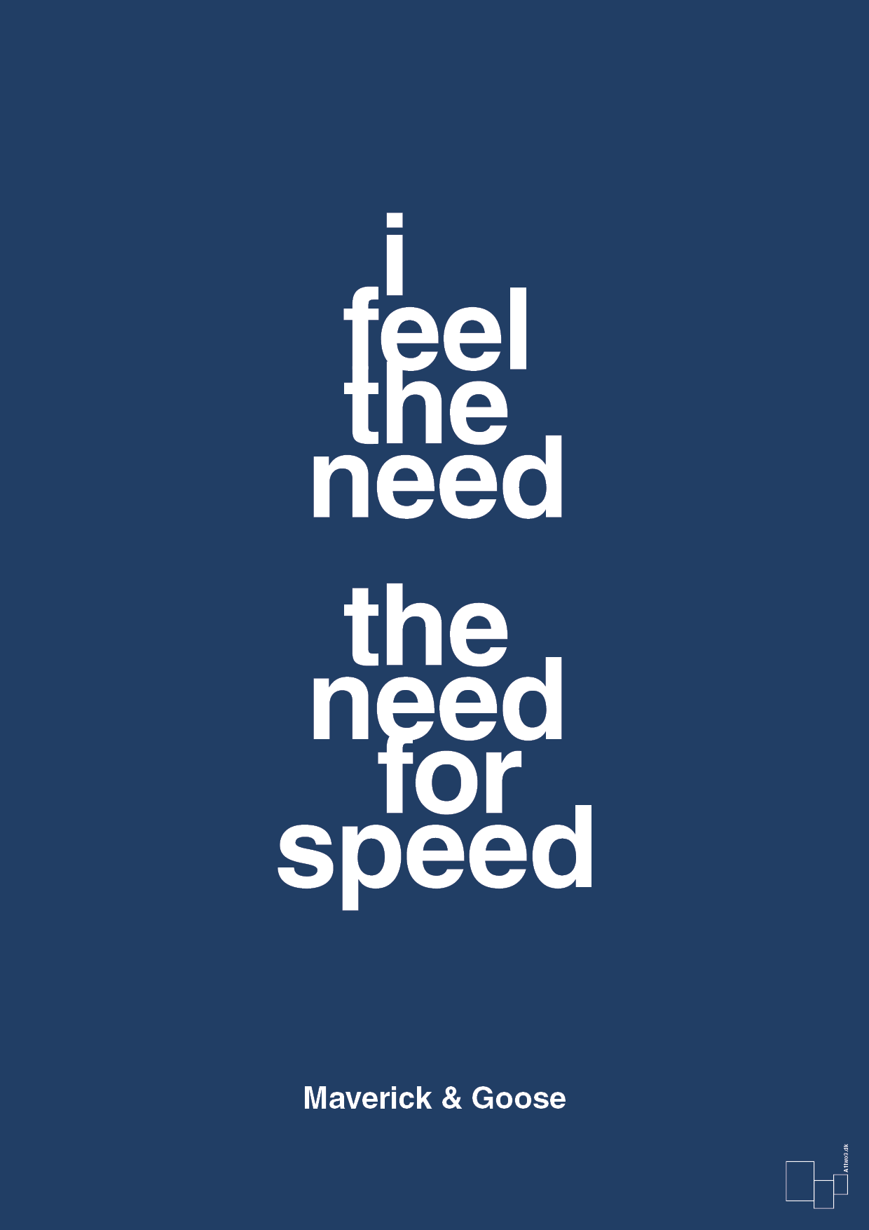 plakat: i feel the need the need for speed - lapis blue-Film & TV-A1two3