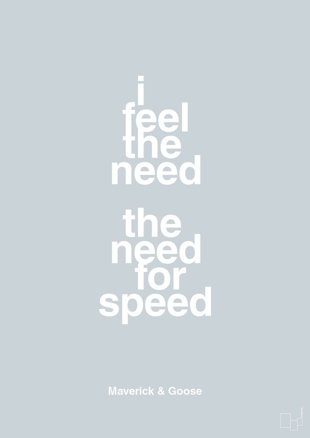 plakat: i feel the need the need for speed - light drizzle-Film & TV-A1two3