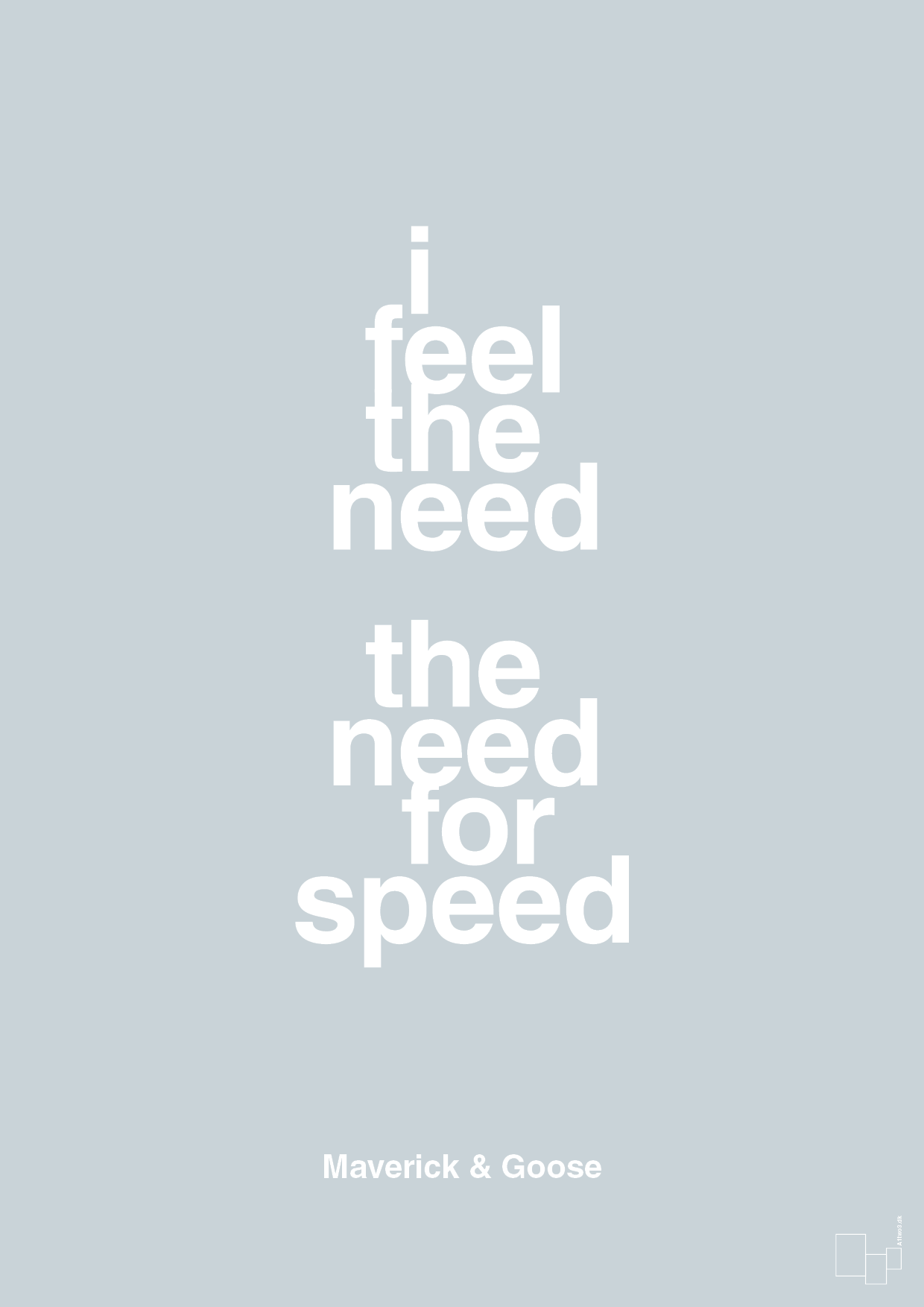 plakat: i feel the need the need for speed - light drizzle-Film & TV-A1two3