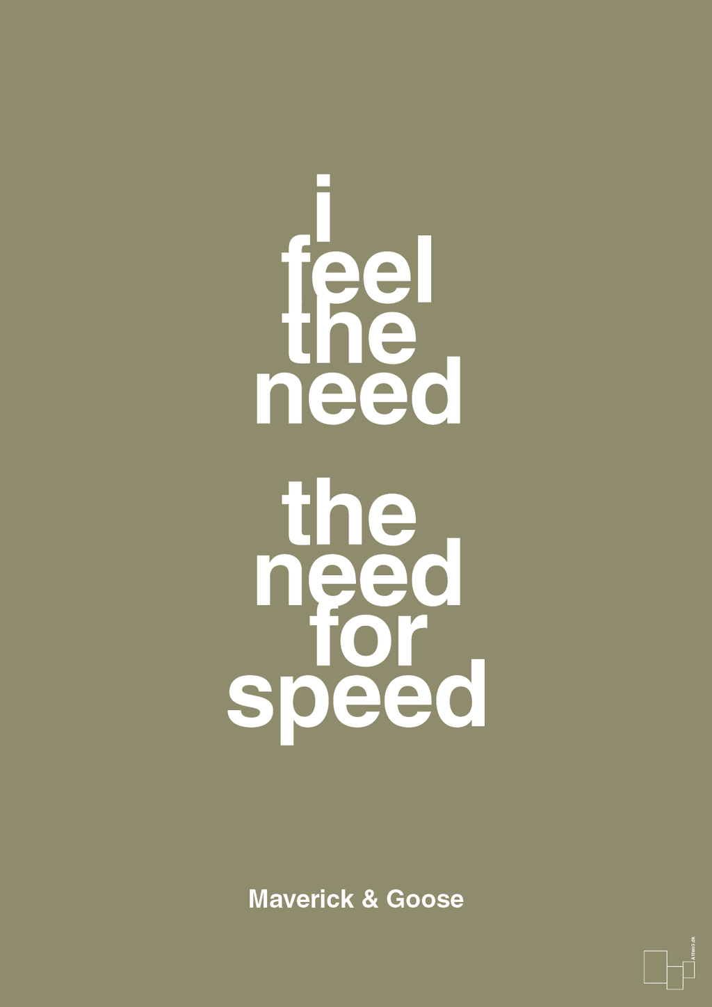plakat: i feel the need the need for speed - misty forrest-Film & TV-A1two3
