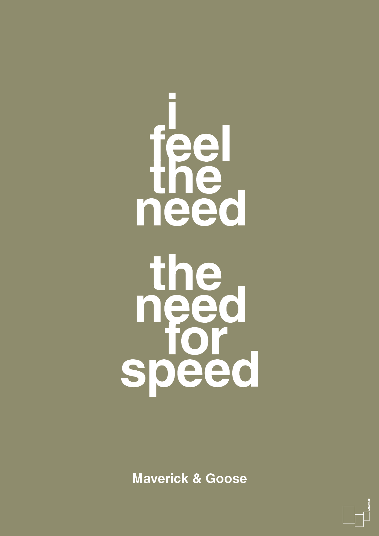 plakat: i feel the need the need for speed - misty forrest-Film & TV-A1two3
