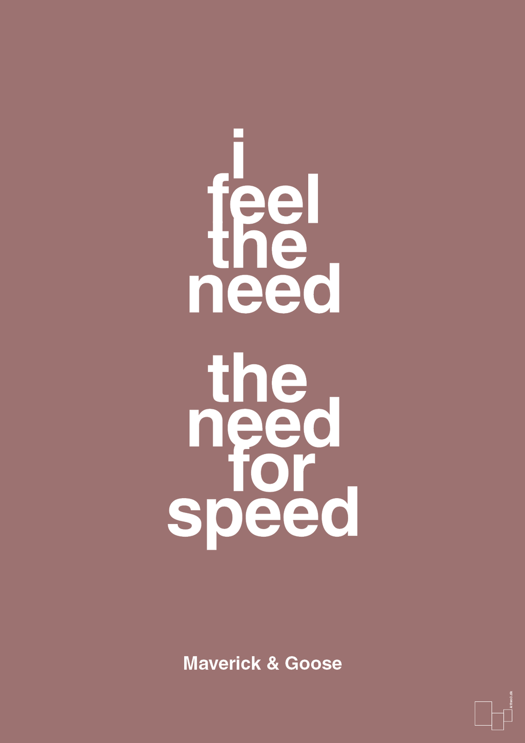 plakat: i feel the need the need for speed - plum-Film & TV-A1two3
