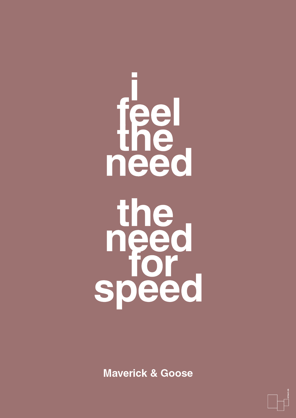 plakat: i feel the need the need for speed - plum-Film & TV-A1two3